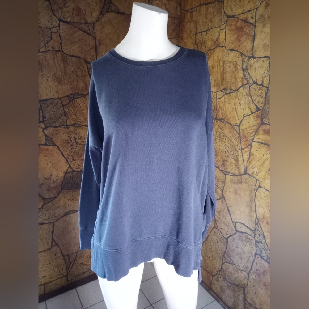 Z Supply Washed Navy Crewneck Pullover